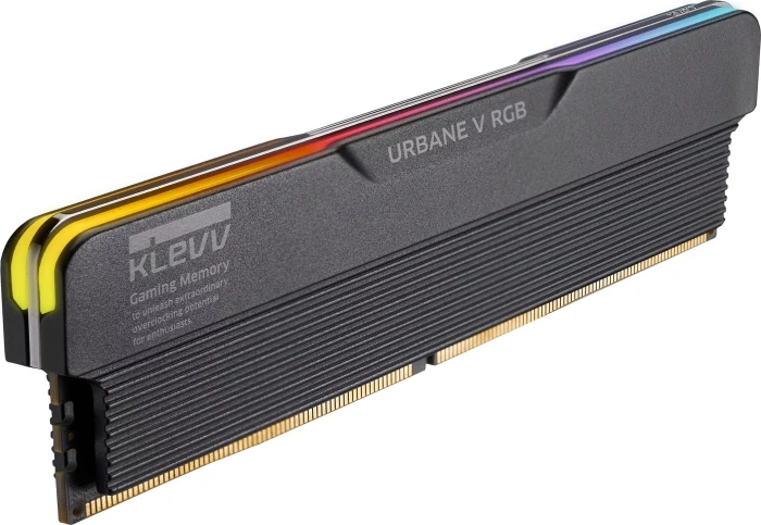 Klevv Urbane V RGB Jet Black UDIMM 32GB Kit, DDR5-6000, CL28-36-36-76