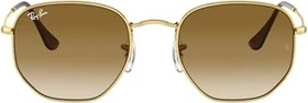 Ray-Ban RB3548 Hexagonal 54mm gold/light brown gradient