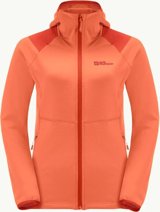 Jack Wolfskin Kolbenberg Hooded FZ Jacke guave (Damen)