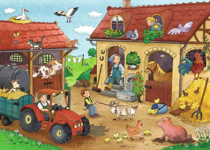 Ravensburger Puzzle Fleißig auf dem Bauernhof