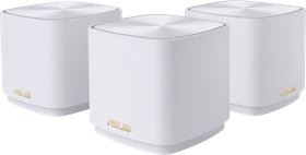 ASUS ZenWiFi AX Mini XD4 Plus, AX1800, weiß, Router und 2x Repeater Set, 3er-Bundle (90IG07M0-MO3C40)