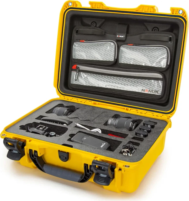 Nanuk 925 DSLR Kamerakoffer mit Deckel Organizer gelb