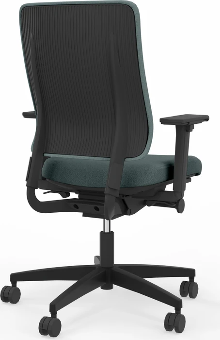 Viasit Drumback Creation Bürostuhl schwarz, Bezug grau