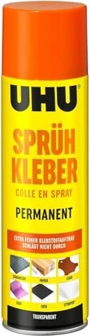 UHU permanent-transparent Sprühkleber, 500ml