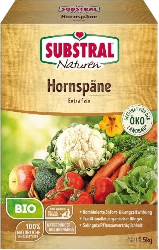 Evergreen Garden Care Substral Naturen Bio Hornspäne Dünger, 1.5kg