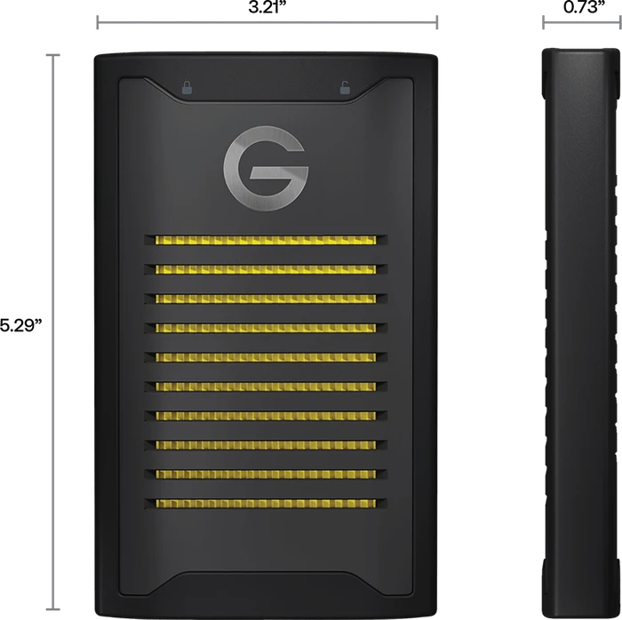 SanDisk Professional G-DRIVE ArmorLock SSD, 1TB, USB-C 3.1