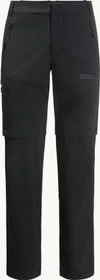 Jack Wolfskin Glastal Zip Away Zip-Off Hose lang schwarz (Herren)
