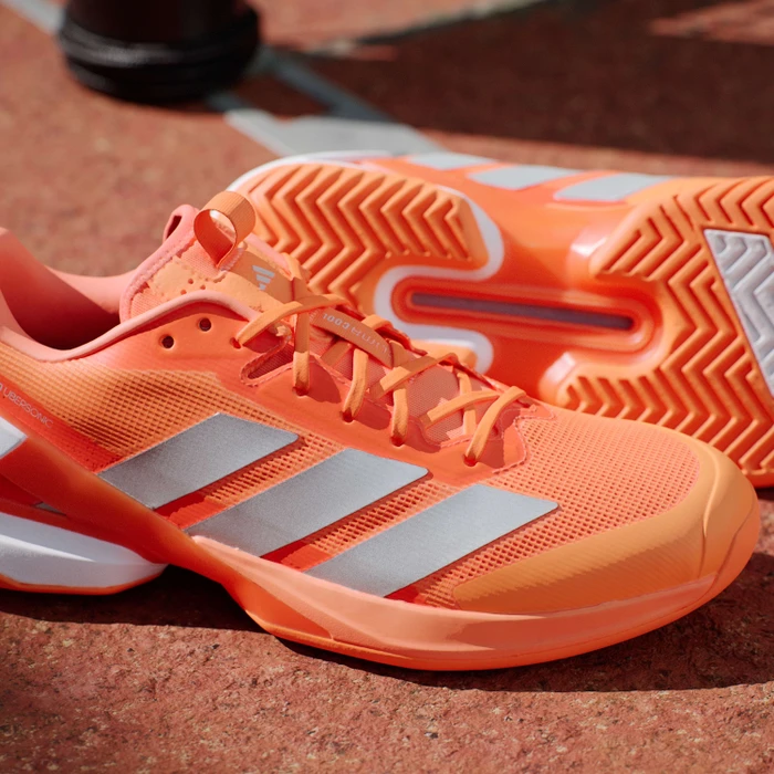 adidas Adizero Ubersonic 5 lucid orange/silver metalic/core black (Herren)