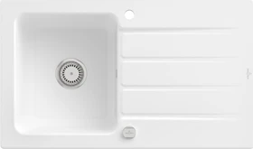 Villeroy & Boch Architectura 860x510mm Becken reversibel mit Ablauffernbedienung stone white