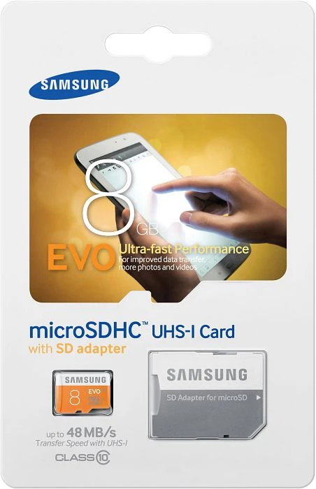 Samsung EVO R48 8GB Kit, UHS-I, Class 10