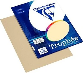 Clairefontaine Trophée Universalpapier matt chamois, A4, 80g/m², 100 Blatt
