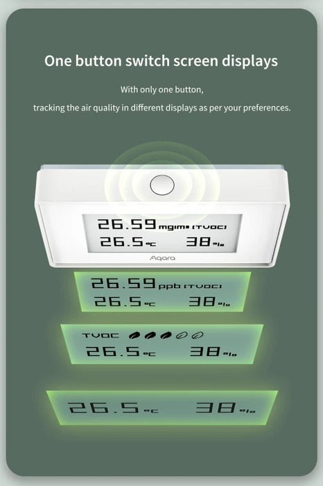 Aqara TVOC Air Quality Monitor, Luftgütesensor