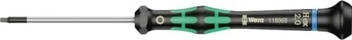 Wera Kraftform Micro 2054 Elektroniker Innensechskant Schraubendreher, 2x60mm
