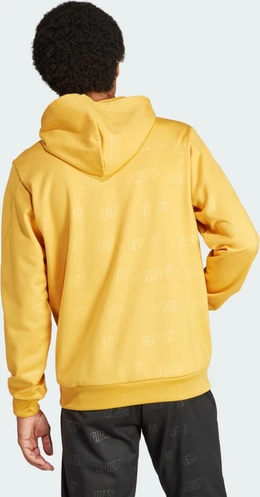 adidas Embossed Hoodie preloved yellow (Herren)