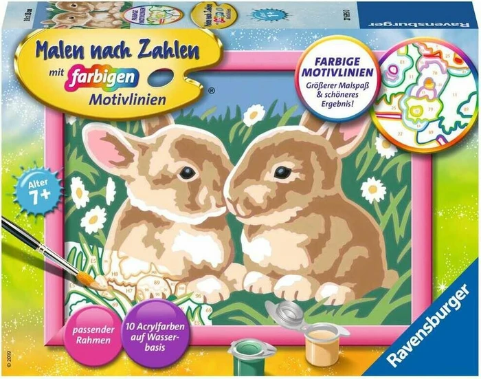 Ravensburger Malen nach Zahlen Niedliche Häschen