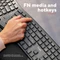 Trust Keyra Ergonomic Multi-Device Wireless Keyboard, schwarz, USB/Bluetooth, DE Vorschaubild