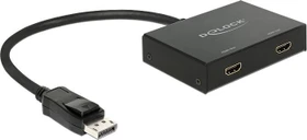 DeLOCK 2-fach DisplayPort/HDMI Splitter