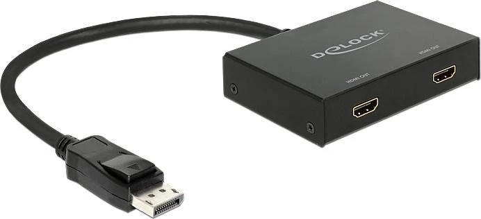 DeLOCK 2-fach DisplayPort/HDMI Splitter