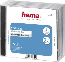 Hama Leerhüllen, transparent/schwarz, 5 Stück