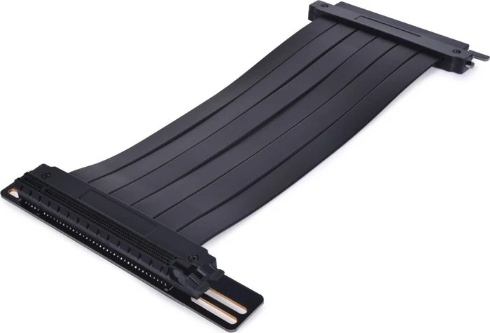 Alphacool Aurora Vertikale GPU Halterung, Riser Card, inkl. PCI-Slot Blende, gewinkelt, PCIe 3.0, 250mm