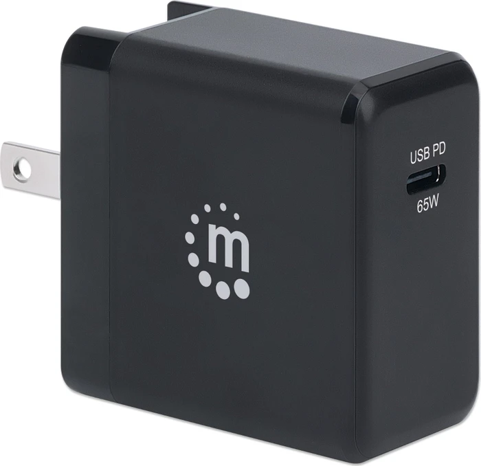 Manhattan GaN Power Delivery USB-Ladegerät 65W schwarz