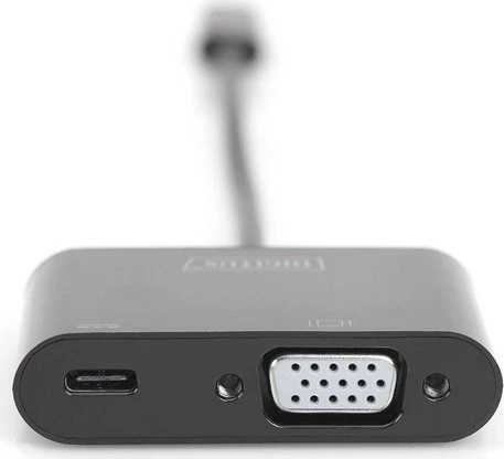 Digitus USB-C auf VGA Multiport Adapter schwarz