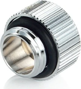 Bitspower Touchaqua Verlängerung G1/4" auf G1/4", 10mm, Glorious Silver, 2er-Pack