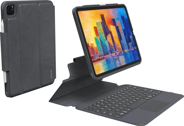ZAGG Pro Keys mit Trackpad für iPad Air 4/iPad Pro 11", schwarz/grau, DE