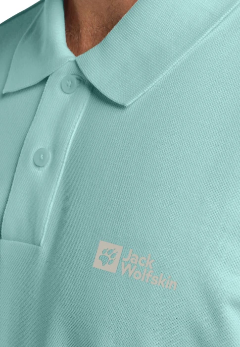 Jack Wolfskin Essential Poloshirt kurzarm soft jade (Herren)