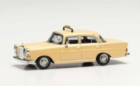 Herpa Mercedes-Benz 200 Heckflosse Taxi elfenbeinfarben
