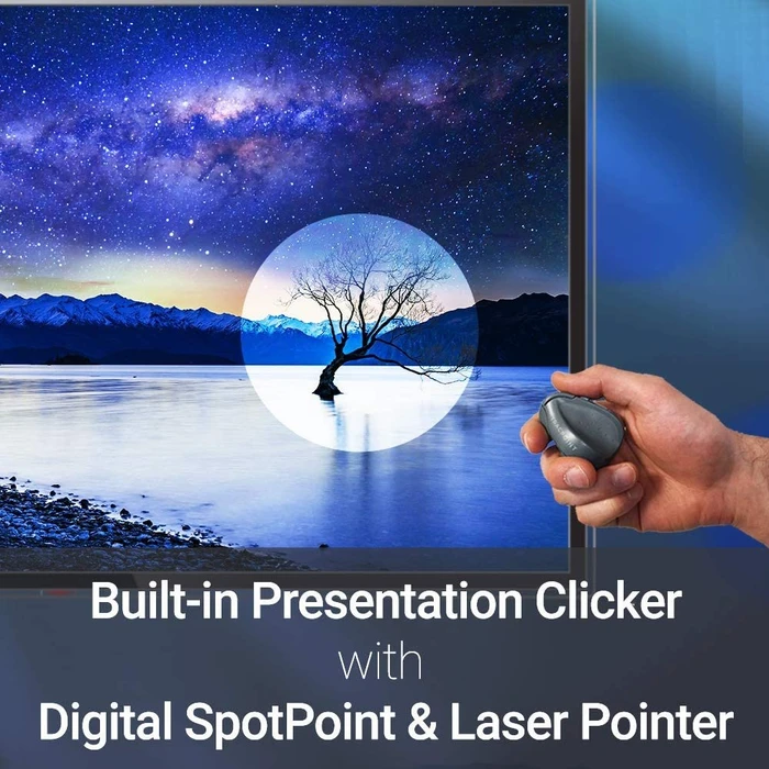 Swiftpoint TracPoint Travel Mouse and Presenter grau/grün, USB/Bluetooth