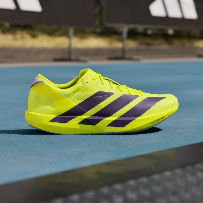 adidas Adizero Adios 9 solar yellow/aurora plum/powder plum (Herren)