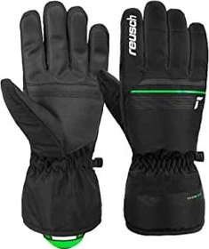 Reusch Snow King Skihandschuhe black/neon green