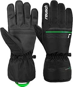 Reusch Snow King Skihandschuhe black/neon green