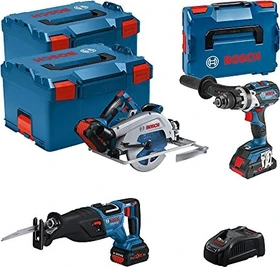 Bosch Professional Akku-Maschinenset inkl. L-Boxx + 3 Akkus 4.0/5.5Ah