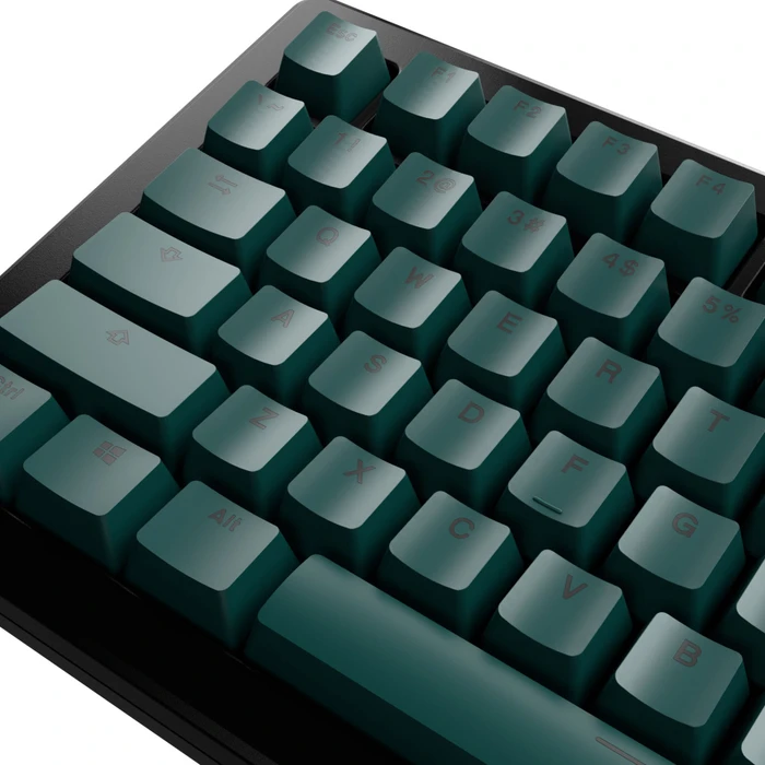 Glorious GPBT Basics Keycaps, Kunststoff (PBT), Totem Green, grün, 130 Tasten, ANSI-US