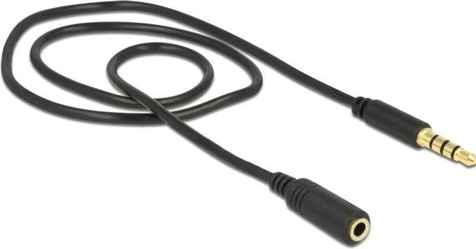 DeLOCK 3.5mm Klinke 4-Pin [Stecker] auf 3.5mm 4-Pin Klinke [Buchse] Adapter