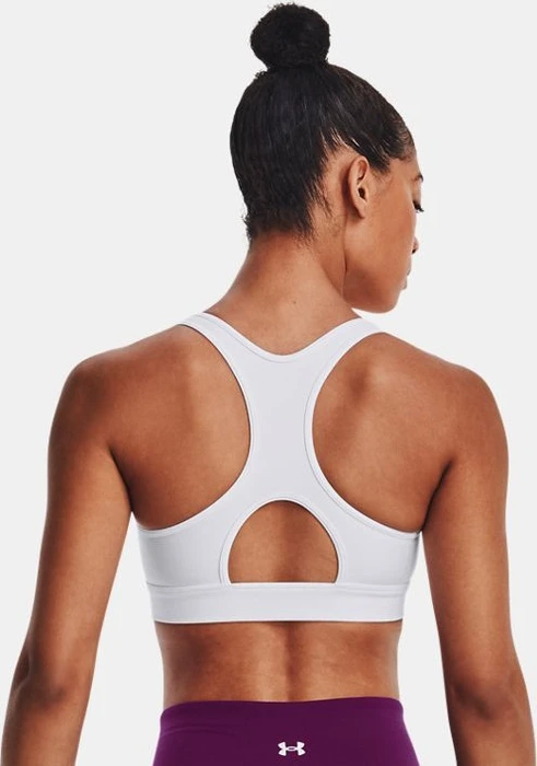 Under Armour HeatGear Armour Mid Sport-BH weiß/schwarz (Damen)