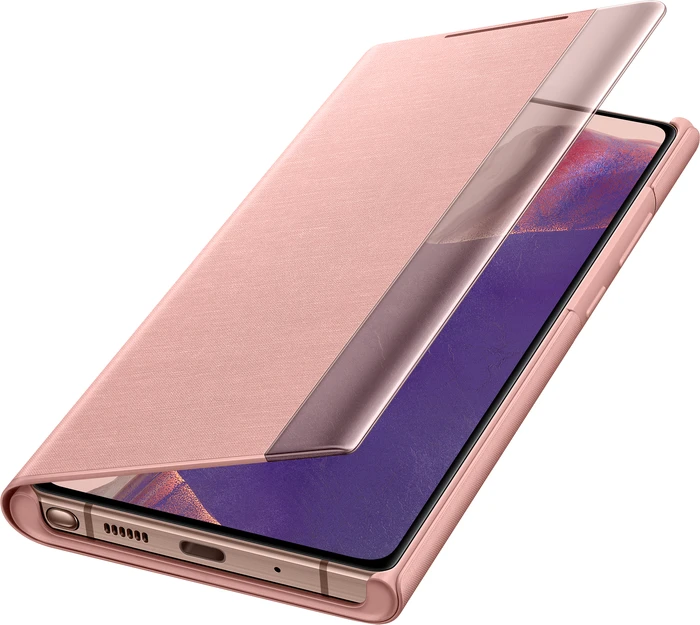 Samsung Clear View Cover für Galaxy Note 20 mystic bronze
