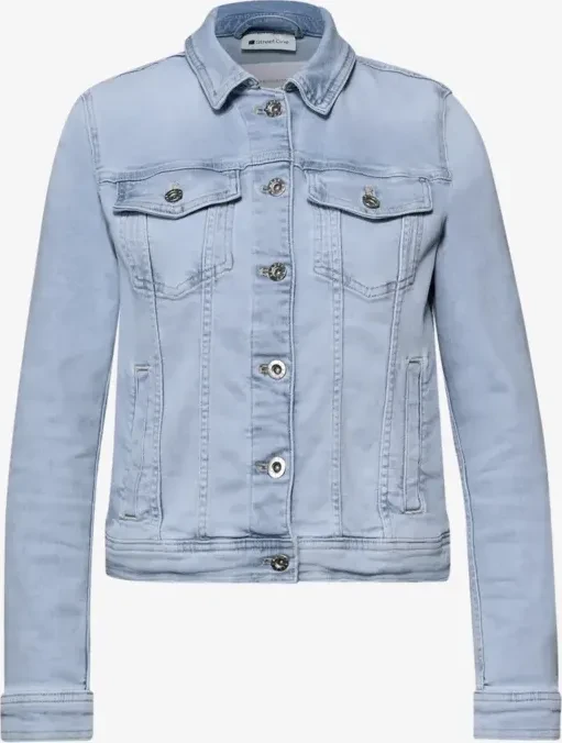 Street One Brusttaschen und Knöpfe Jeansjacke light blue washed (Damen)
