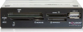DeLOCK 3.5" USB 2.0 5 Slot Multi-Slot-Cardreader, USB 2.0 9-Pin Stecksockel [Stecker] (91674)