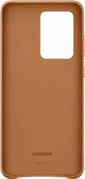 Samsung Leather Cover für Galaxy S20 Ultra braun