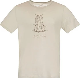 Bergans Graphic Wool Tee Funktionsshirt kurzarm chalk sand (Herren)
