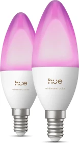 Philips Hue White and Color Ambiance 500 LED-Bulb E14 3.7W, 2 Stück