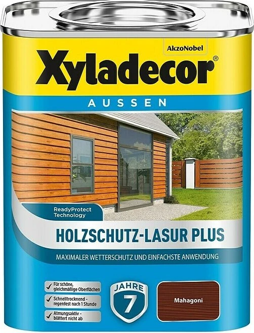 Xyladecor Holzschutz-Lasur mahagoni, 750ml