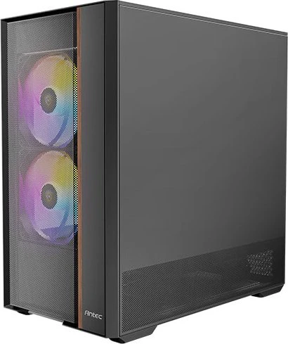 Antec Flux Rear, schwarz/braun, Glasfenster