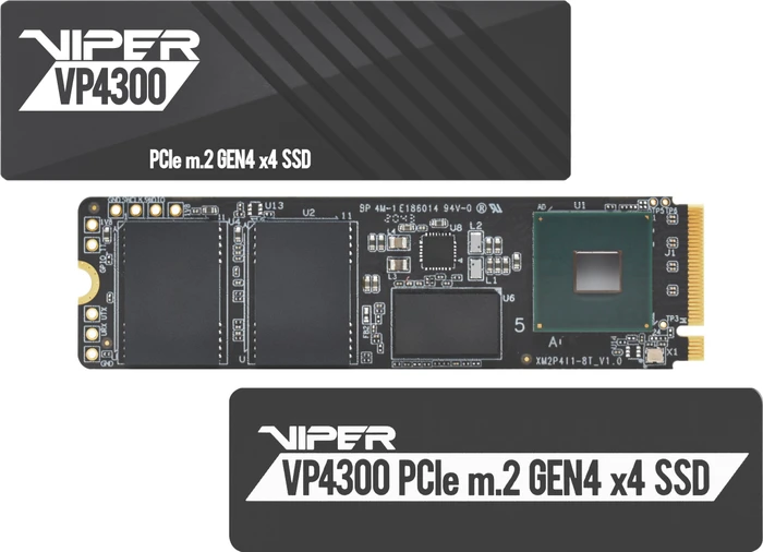 Patriot Viper VP4300 2TB, M.2 2280 / M-Key / PCIe 4.0 x4, Kühlkörper