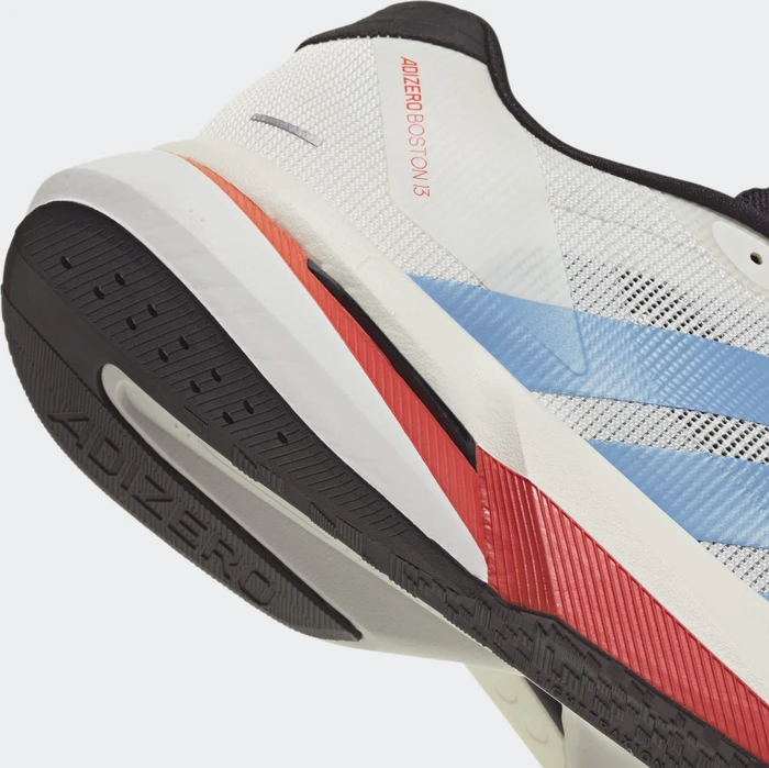 adidas Adizero Boston 13 off white/light blue/gold metallic (Herren)