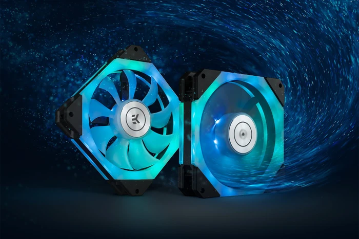 EK Water Blocks EK-Quantum Impulse 120 D-RGB Black, 400-1800rpm, LED-Steuerung, 120mm