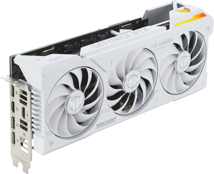 ASUS TUF Gaming GeForce RTX 4070 Ti SUPER BTF White, TUF-RTX4070TIS-16G-BTF-WHITE, 16GB GDDR6X, 2x HDMI, 3x DP